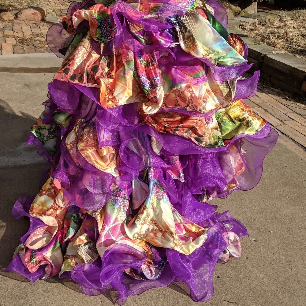 GORGEOUS Multi-colored Prom Dress - Picture 6 of 8